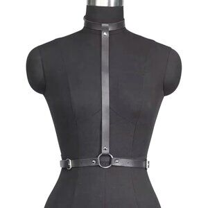 Women Punk Leather Belt Gothic Street Style Fashionable Suspender